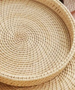 Grayson Lane Boho Light Brown Wood Trays - Set of 2 -GRAYSON LANE shop 330859961 AlternateImage2 l