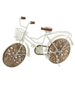 Grayson Lane White Metal Bicycle Sculpture