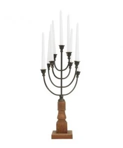 Grayson Lane 9-Candle Metal Candelabra Candle Holder