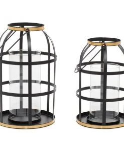Grayson Lane Metal Lantern Candle Holder - Set of 2 -GRAYSON LANE shop 330859986 AlternateImage5 l