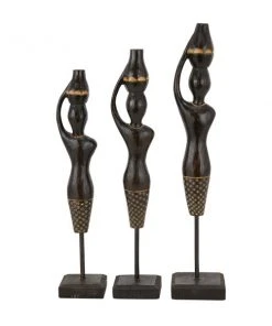 Grayson Lane Black Wood Women Sculptures - Set of 3 -GRAYSON LANE shop 330859995 AlternateImage5 l
