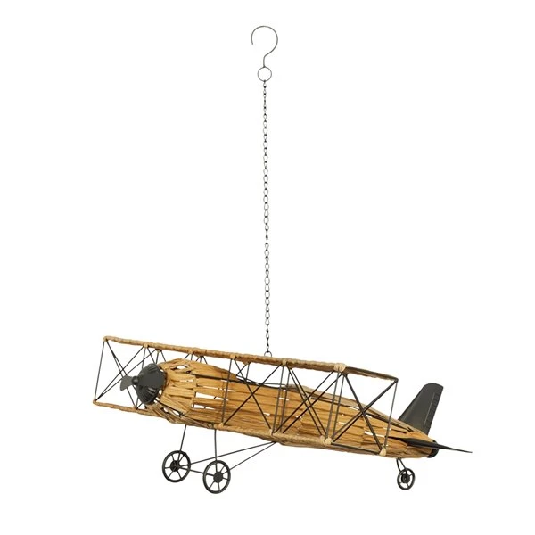 Grayson Lane Tan Metal Plane Sculpture 5 Grayson Lane Tan Metal Plane Sculpture - Image 5