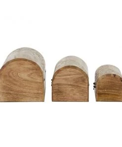 Grayson Lane Country Cottage Brown Mango Wood Boxes - Set of 3 -GRAYSON LANE shop 330859998 AlternateImage4 l