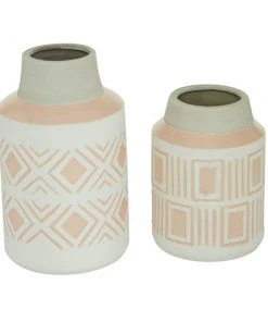 Grayson Lane White Stoneware Vase - Set of 2 -GRAYSON LANE shop 330860000 AlternateImage4 l