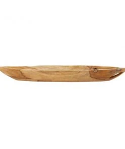 Grayson Lane Rustic Brown Teak Wood Tray
