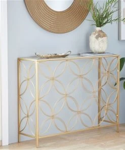 Grayson Lane Gold Modern Console Table -GRAYSON LANE shop 330860013 AlternateImage1 l