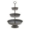 Grayson Lane Grey Iron 3-Tier Tray Stand