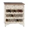 Grayson Lane 14-in x 32-in White Wood Wine rack