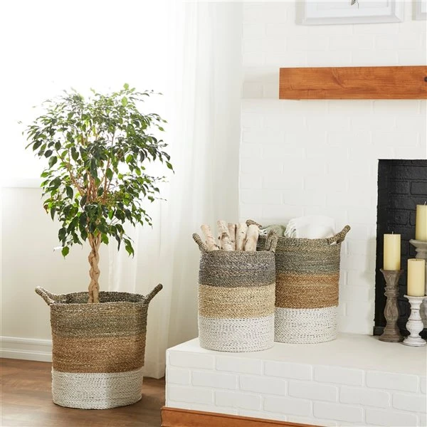 Grayson Lane Sea Grass Storage Baskets - Set of 3 2 Grayson Lane Sea Grass Storage Baskets - Set of 3 - Image 2