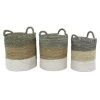 Grayson Lane Sea Grass Storage Baskets - Set of 3