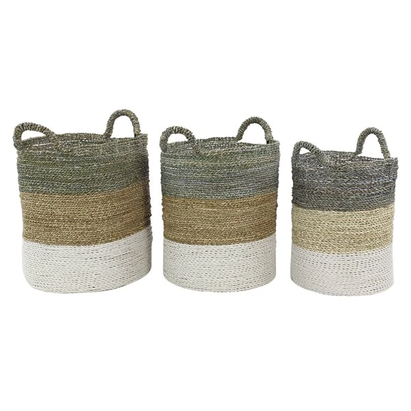 Grayson Lane Sea Grass Storage Baskets - Set of 3 1 Grayson Lane Sea Grass Storage Baskets - Set of 3