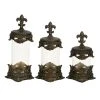 Grayson Lane Brass Canisters - Set of 3