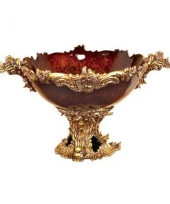 Grayson Lane Gold Resin Decorative Bowl