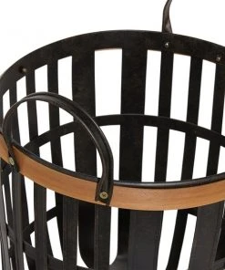 Grayson Lane Black Bamboo Storage Baskets - Set of 2 -GRAYSON LANE shop 330860055 AlternateImage3 l