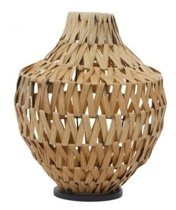 Grayson Lane Boho Brown Metal Vase