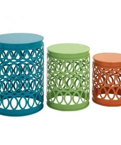 Grayson Lane Multicolour Metal Accent Table Set - 3-Piece