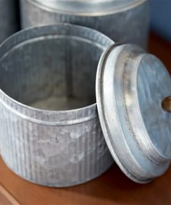 Grayson Lane Silver Decorative Jars - Set of 3 7 Grayson Lane Silver Decorative Jars - Set of 3 -GRAYSON LANE shop 330860069 AlternateImage2 l