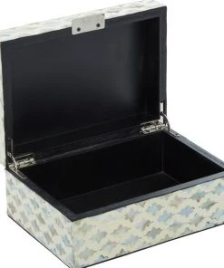 Grayson Lane White Coastal Mother of Pearl Boxes - Set of 2 -GRAYSON LANE shop 330860071 AlternateImage3 l