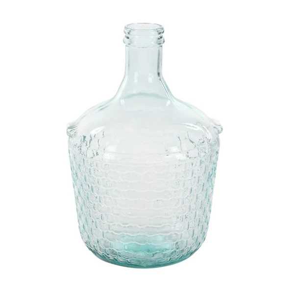Grayson Lane 17-in x 10-in Farmhouse Vase - Blue Glass - 5 Grayson Lane 17-in x 10-in Farmhouse Vase - Blue Glass - - Image 5