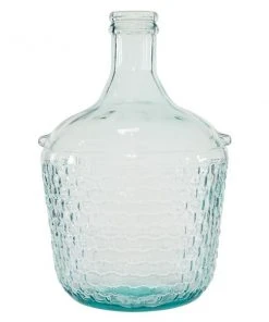 Grayson Lane 17-in x 10-in Farmhouse Vase - Blue Glass -