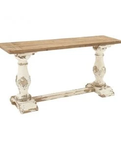 Grayson Lane Grayson Lane 29-in x 59-in Vintage Console Table - White Wood -GRAYSON LANE shop 330861403 AlternateImage5 l