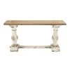 Grayson Lane Grayson Lane 29-in x 59-in Vintage Console Table - White Wood