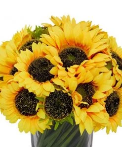 Grayson Lane 14-in x 14-in Natural Artificial Foliage - Yellow Plastic and Ceramic -GRAYSON LANE shop 330861410 AlternateImage3 l