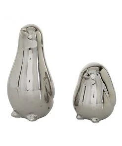 Grayson Lane Set of 2 4-in, 7-in Silver Contemporary Bird Sculpture - Porcelain -GRAYSON LANE shop 330861412 AlternateImage4 l