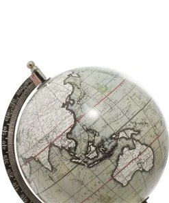 Grayson Lane 11-in x 7-in Contemporary Globe - White Ceramic and Metal 7 Grayson Lane 11-in x 7-in Contemporary Globe - White Ceramic and Metal -GRAYSON LANE shop 330861419 AlternateImage2 l