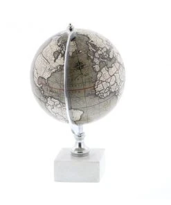 Grayson Lane 11-in x 7-in Contemporary Globe - White Ceramic and Metal 9 Grayson Lane 11-in x 7-in Contemporary Globe - White Ceramic and Metal -GRAYSON LANE shop 330861419 AlternateImage4 l