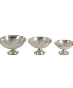 Grayson Lane Set of 3 13-in, 12-in, 10-in Traditional Decorative Bowl - Silver Aluminum -GRAYSON LANE shop 330861420 AlternateImage4 l
