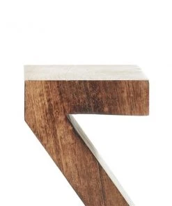 Grayson Lane Set of 2 8-in x 5-in Dark Brown Contemporary A Z Bookends - Mango Wood -GRAYSON LANE shop 330861423 AlternateImage3 l