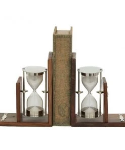 Grayson Lane 7-in x 6-in Coastal Bookends - Brown Aluminum