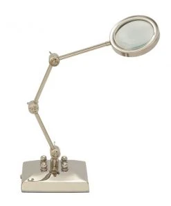 Grayson Lane 20-in x 6-in x 6-in Traditional Magnifying Glass - Silver Aluminum