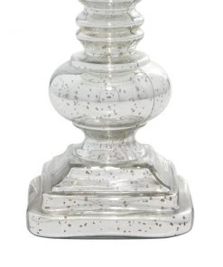 Grayson Lane 14-in x 6-in Traditional Candle Holder - Silver Glass 3 Grayson Lane 14-in x 6-in Traditional Candle Holder - Silver Glass -GRAYSON LANE shop 330861433 AlternateImage4 l