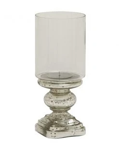 Grayson Lane 14-in x 6-in Traditional Candle Holder - Silver Glass 4 Grayson Lane 14-in x 6-in Traditional Candle Holder - Silver Glass -GRAYSON LANE shop 330861433 AlternateImage5 l