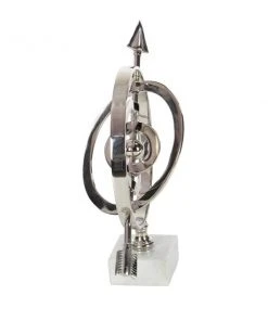 Grayson Lane 13-in x 7-in Glam Globe - Silver Aluminum -GRAYSON LANE shop 330861435 AlternateImage4 l