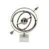 Grayson Lane 15-in x 10-in Glam Globe - Silver Aluminum