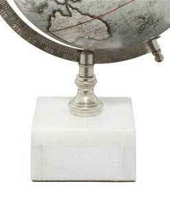 Grayson Lane 13-in x 9-in Contemporary Globe - White Ceramic and Metal -GRAYSON LANE shop 330861440 AlternateImage2 l