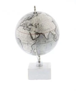 Grayson Lane 13-in x 9-in Contemporary Globe - White Ceramic and Metal -GRAYSON LANE shop 330861440 AlternateImage4 l