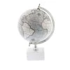 Grayson Lane 13-in x 9-in Contemporary Globe - White Ceramic and Metal
