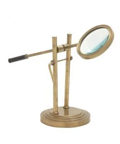 Grayson Lane 25-in x 8-in x 8-in Traditional Magnifying Glass - Gold Aluminum