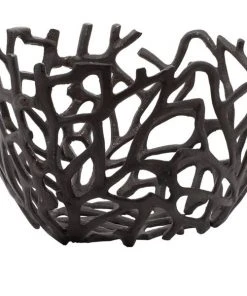 Grayson Lane Set of 2 14-in, 12-in Coastal Decorative Bowl - Black Aluminum -GRAYSON LANE shop 330861446 AlternateImage2 l