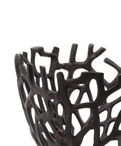 Grayson Lane Set of 2 14-in, 12-in Coastal Decorative Bowl - Black Aluminum -GRAYSON LANE shop 330861446 AlternateImage3 l