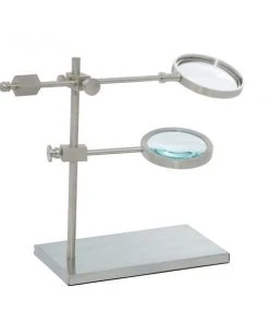 Grayson Lane 9-in x 12-in x 5-in Traditional Magnifying Glass - Silver Aluminum