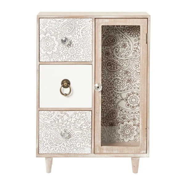 Grayson Lane 15-in x 11-in Eclectic Jewelry Box - Light Brown Wood 5 Grayson Lane 15-in x 11-in Eclectic Jewelry Box - Light Brown Wood - Image 5