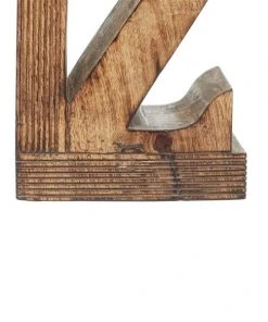 Grayson Lane Set of 2 9-in x 6-in Brown Traditional A Z Bookends - Mango Wood -GRAYSON LANE shop 330861469 AlternateImage2 l