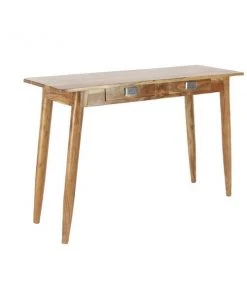 Grayson Lane 29-in x 45-in Modern Console Table - Natural Brown Wood