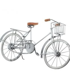 Grayson Lane 10-in x 19-in Bicycle Vintage Sculpture - Silver Metal