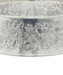 Grayson Lane Set of 4 22-in, 18-in, 14-in, 6-in Silver Aluminum Traditional Cake Stand -GRAYSON LANE shop 330861485 AlternateImage2 l